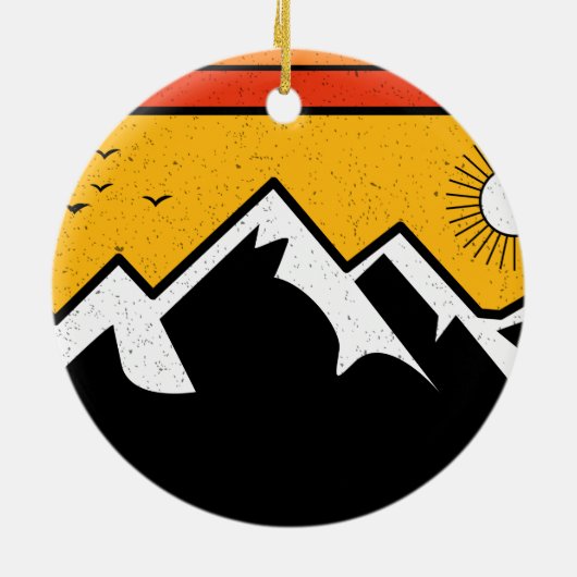  Nationaal Park Washington Souvenir Keramisch Ornament (Achterkant)