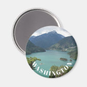 Nationaal park Washington State North Cascades Magneet (Voorkant / Achterkant)
