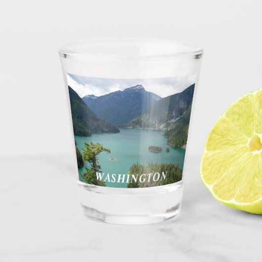 Nationaal park Washington State North Cascades Shot Glas (Voorkant)