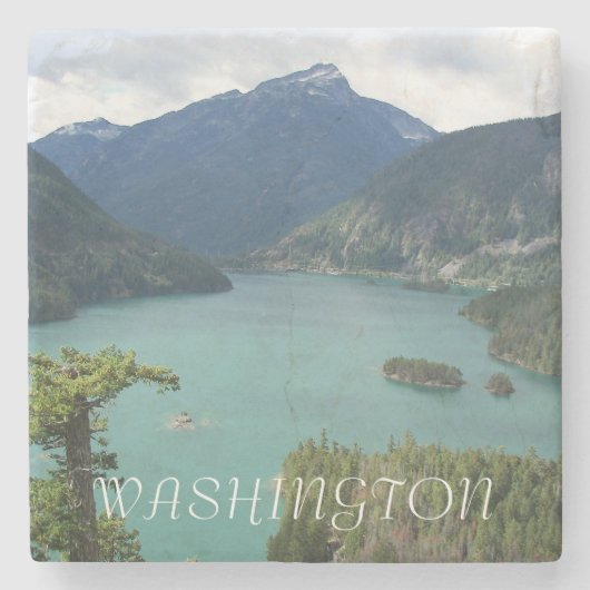 Nationaal park Washington State North Cascades Stenen Onderzetter (Voorkant)