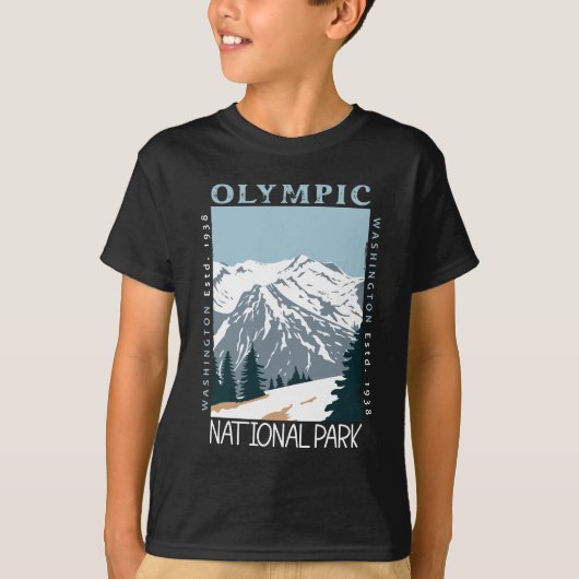 Nationaal Park Washington T-shirt (Voorkant)