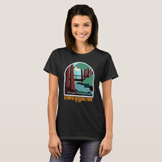 Nationaal Park Washington T-shirt (Voorkant volledig)