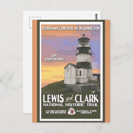  nationaal park Washington Travel Briefkaart (Voorkant / Achterkant)