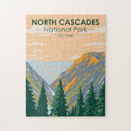 Nationaal park Washington Vintage Noord-Cascades Legpuzzel