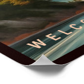 Nationaal park Washington Vintage Noord-Cascades Poster (Hoek)