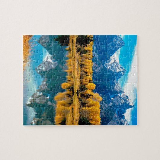 Nationaal park Water Autumn Grand Teton Legpuzzel (Horizontaal)