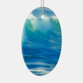 Nationaal Park Water Emerald Wave Keramisch Ornament (Rechts)