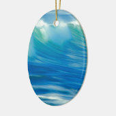 Nationaal Park Water Emerald Wave Keramisch Ornament (Links)