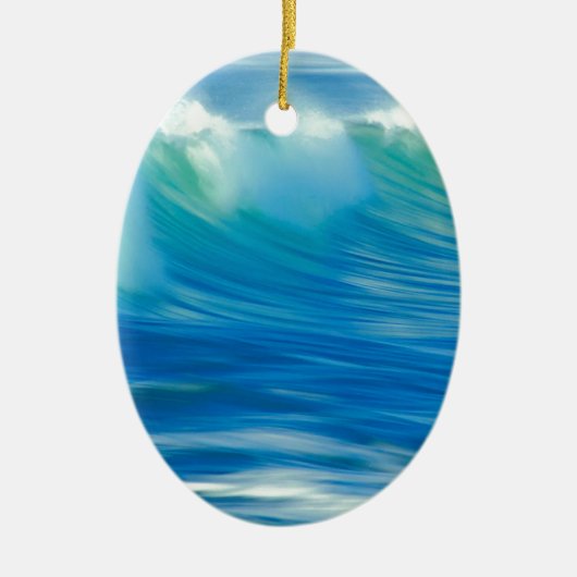 Nationaal Park Water Emerald Wave Keramisch Ornament (Voorkant)