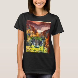 Nationaal park Waterfall Plitvice Lakes Kroatië T-shirt