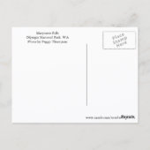 Nationaal park Waterfall Travel Foto Briefkaart (Achterkant)