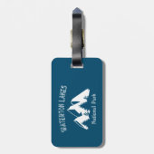 Nationaal park Waterton Lakes Bagagelabel (Achterkant verticaal)