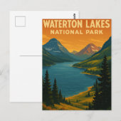 Nationaal park Waterton Lakes Briefkaart (Voorkant / Achterkant)