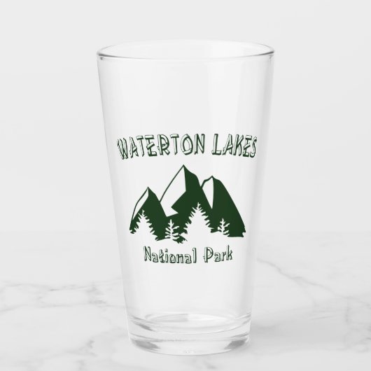 Nationaal park Waterton Lakes Glas (Voorkant)