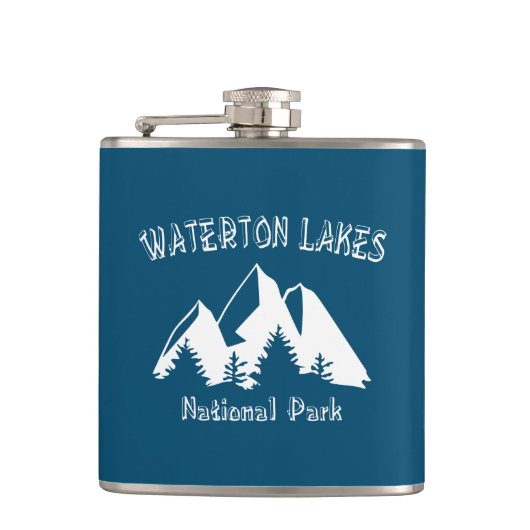Nationaal park Waterton Lakes Heupfles (Voorkant)