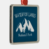 Nationaal park Waterton Lakes Metalen Ornament (Rechts)