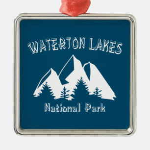 Nationaal park Waterton Lakes Metalen Ornament