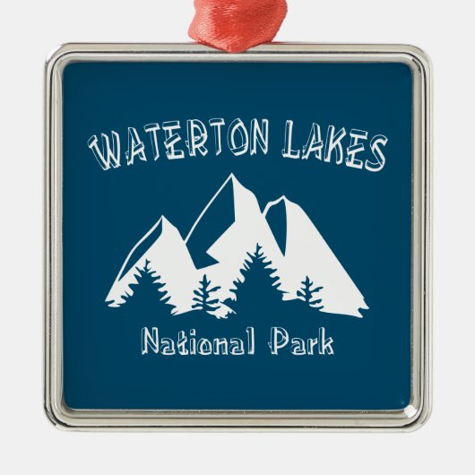 Nationaal park Waterton Lakes Metalen Ornament (Voorkant)