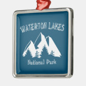 Nationaal park Waterton Lakes Metalen Ornament (Links)