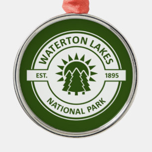 Nationaal park Waterton Lakes Metalen Ornament