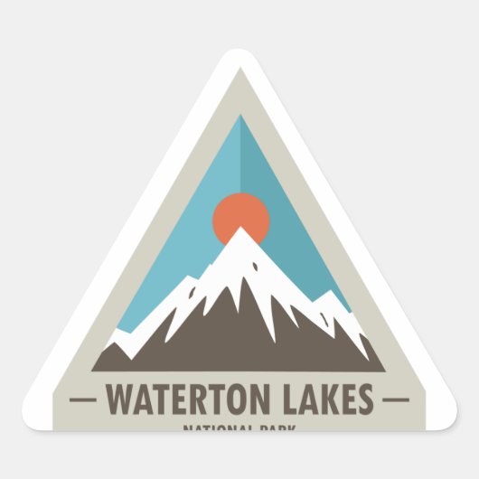 Nationaal park Waterton Lakes Sticker (Voorkant)