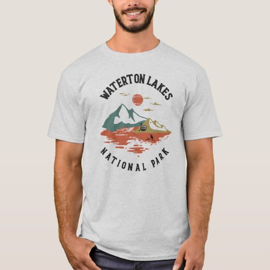 Nationaal park Waterton Lakes T-shirt (Voorkant)