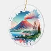 Nationaal park waterverf Hawaii Volcanoes Keramisch Ornament (Links)