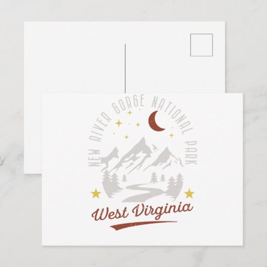  Nationaal Park West Virgini Briefkaart (Voorkant / Achterkant)