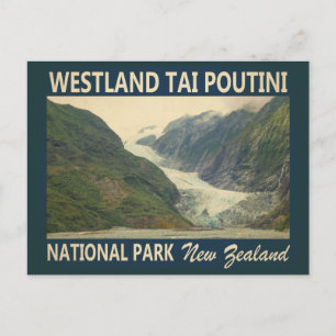 Nationaal Park Westland Tai Poutini Nieuw-Zeeland Briefkaart