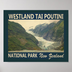 Nationaal Park Westland Tai Poutini Nieuw-Zeeland Poster