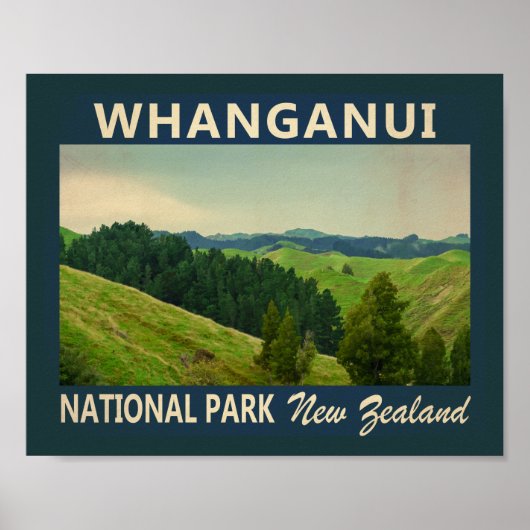 Nationaal park Whanganui Nieuw-Zeeland  Poster (Voorkant)
