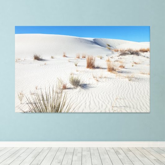 Nationaal park White Sand Canvas Afdruk (Insitu (Houten vloer))