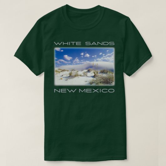 Nationaal park White Sands A New Mexico Desert Lan T-shirt (Design voorkant)