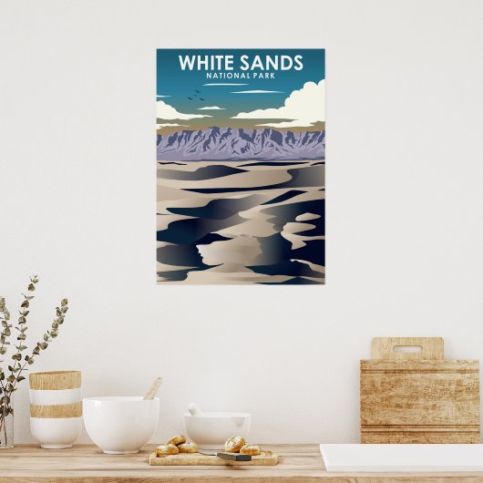  nationaal park White Sands Poster (Keuken)