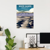 nationaal park White Sands Poster (Thuiskantoor)