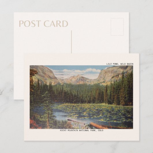 Nationaal park Wild Basin Briefkaart Rocky Mountai (Voorkant / Achterkant)