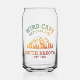 Nationaal park Wind Cave South Dakota Blikvorm Glas