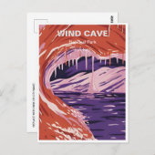 Nationaal park Wind Cave South Dakota Briefkaart (Voorkant / Achterkant)