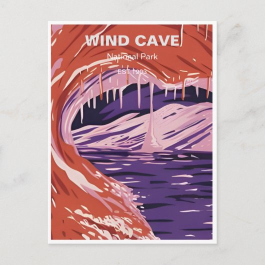 Nationaal park Wind Cave South Dakota Briefkaart (Voorkant)