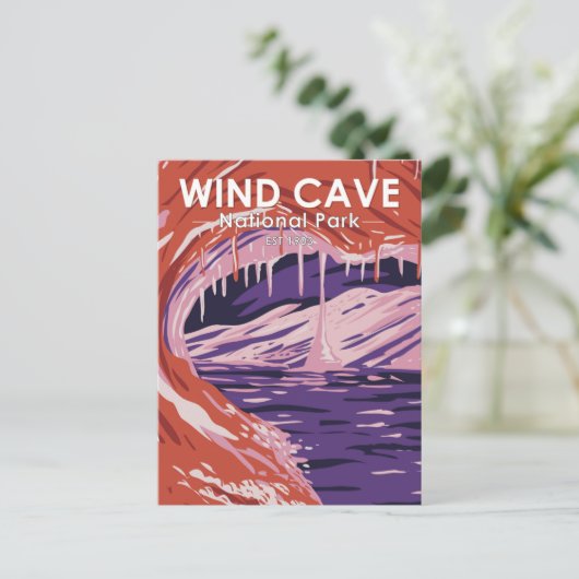 Nationaal park Wind Cave South Dakota  Briefkaart (Staand voorkant)