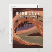 Nationaal park Wind Cave South Dakota  Briefkaart (Voorkant / Achterkant)