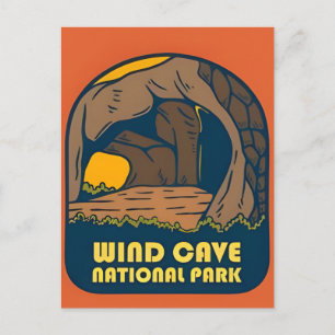 Nationaal park Wind Cave South Dakota Briefkaart