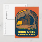 Nationaal park Wind Cave South Dakota Briefkaart (Voorkant / Achterkant)