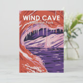 Nationaal park Wind Cave South Dakota Feestdagenkaart (Staand voorkant)