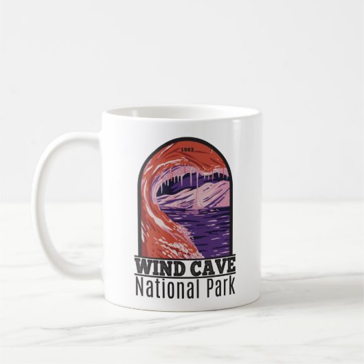 Nationaal park Wind Cave South Dakota  Koffiemok (Links)
