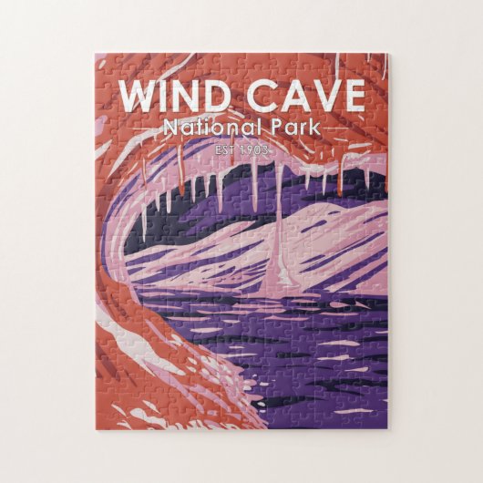 Nationaal park Wind Cave South Dakota  Legpuzzel (Verticaal)