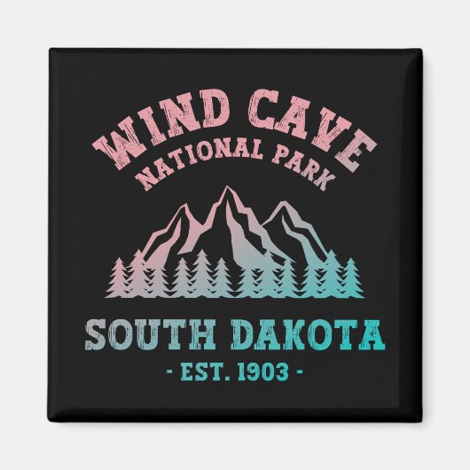 Nationaal park Wind Cave South Dakota Magneet (Voorkant)