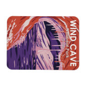 Nationaal park Wind Cave South Dakota  Magneet (Horizontaal)