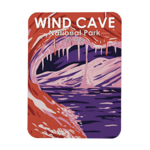 Nationaal park Wind Cave South Dakota Magneet