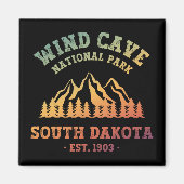 Nationaal park Wind Cave South Dakota Magneet (Voorkant)